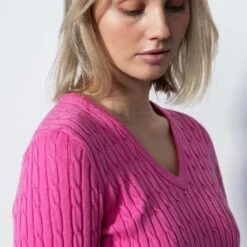 Daily Sports Madelene Ladies Knit Jumper Pink Sky 30 Daily Sports Madelene Ladies Knit Jumper Pink Sky -Teepeg Store image406554880