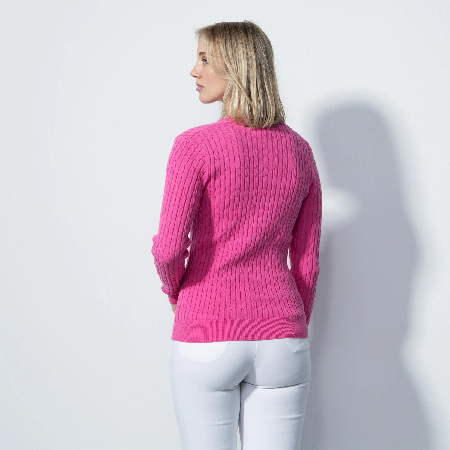 Daily Sports Madelene Ladies Knit Jumper Pink Sky 15 Daily Sports Madelene Ladies Knit Jumper Pink Sky - Image 13