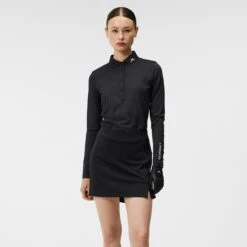 J.Lindeberg J Lindeberg Amelie Mid Ladies Golf Skort Black 41 J.Lindeberg J Lindeberg Amelie Mid Ladies Golf Skort Black -Teepeg Store image407034520