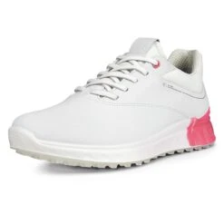 Ecco S-Three Gore-Tex Ladies Golf Shoes White/Bubble Gum -Teepeg Store image407111128