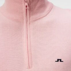 J.Lindeberg J Lindeberg Kian Tour Merino Zipped Neck Mens Golf Sweater Powder Pink 28 J.Lindeberg J Lindeberg Kian Tour Merino Zipped Neck Mens Golf Sweater Powder Pink -Teepeg Store image407129301
