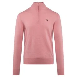 J.Lindeberg J Lindeberg Kian Tour Merino Zipped Neck Mens Golf Sweater Powder Pink 36 J.Lindeberg J Lindeberg Kian Tour Merino Zipped Neck Mens Golf Sweater Powder Pink -Teepeg Store image407129323