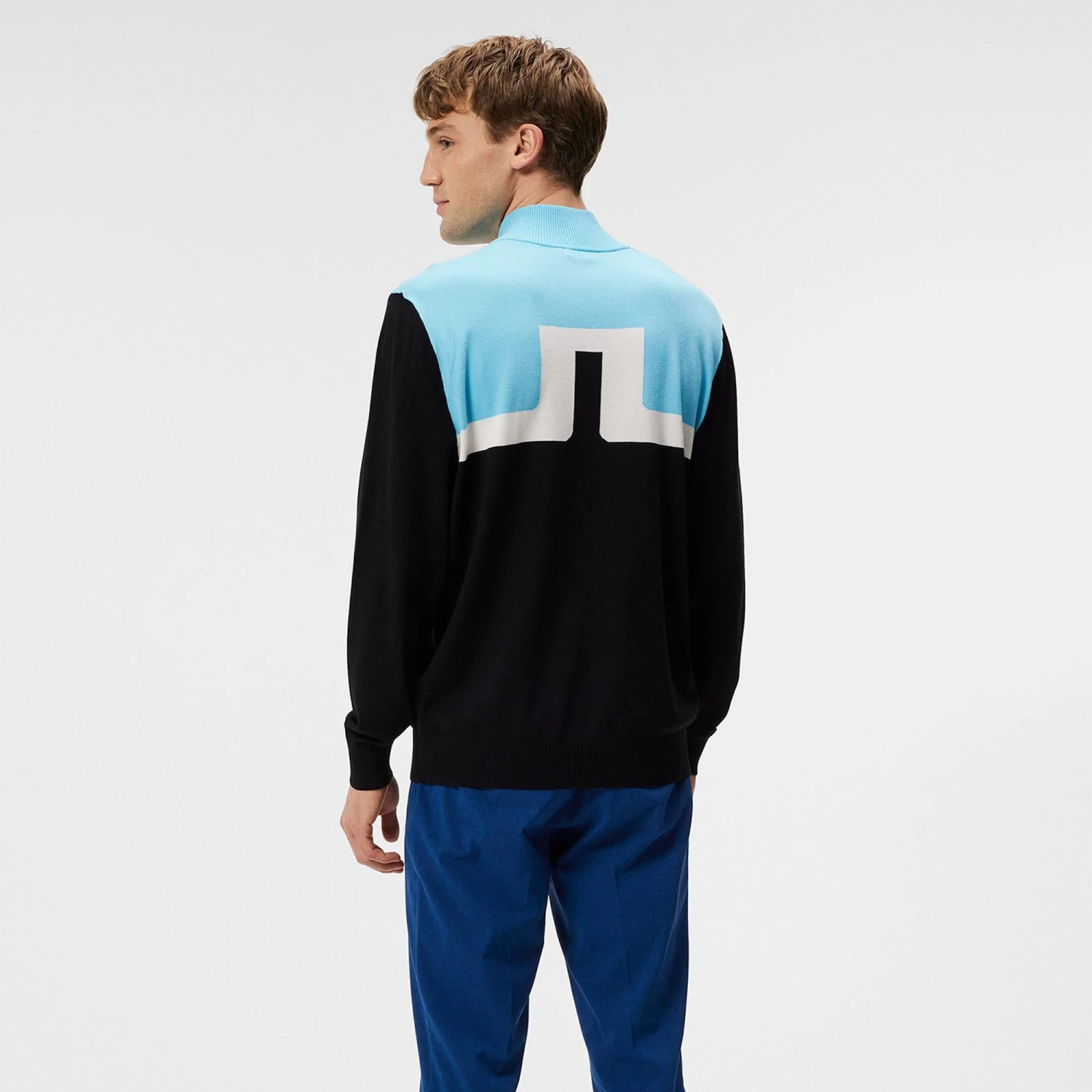 J.Lindeberg J Lindeberg Jeff Knitted Mens Golf Sweater Black 7 J.Lindeberg J Lindeberg Jeff Knitted Mens Golf Sweater Black - Image 5