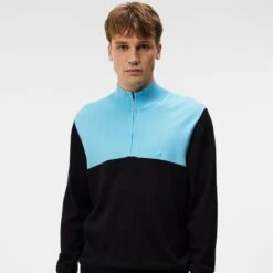 J.Lindeberg J Lindeberg Jeff Knitted Mens Golf Sweater Black 38 J.Lindeberg J Lindeberg Jeff Knitted Mens Golf Sweater Black -Teepeg Store image407129577