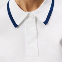 J.Lindeberg J Lindeberg Feline Knitted Ladies Polo Shirt White -Teepeg Store image407204766