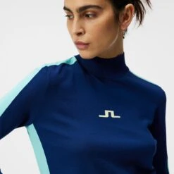 J.Lindeberg J Lindeberg Adia Knitted Ladies Golf Sweater Estate Blue 34 J.Lindeberg J Lindeberg Adia Knitted Ladies Golf Sweater Estate Blue -Teepeg Store image407208575