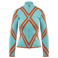 J.Lindeberg J Lindeberg Flora Knitted Ladies Golf Sweater Aruba Blue