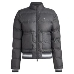 Ladies G/FORE Coated Nylon Melange Puffer Jacket Charcoal Heather Grey 16 Ladies G/FORE Coated Nylon Melange Puffer Jacket Charcoal Heather Grey -Teepeg Store image408642386