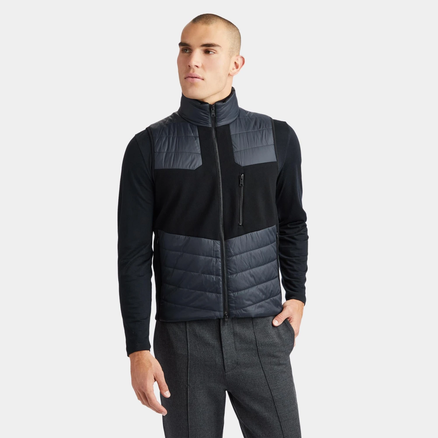 G/FORE Skull & T's Merino Full Zip Vest Onyx 13 G/FORE Skull & T's Merino Full Zip Vest Onyx - Image 11