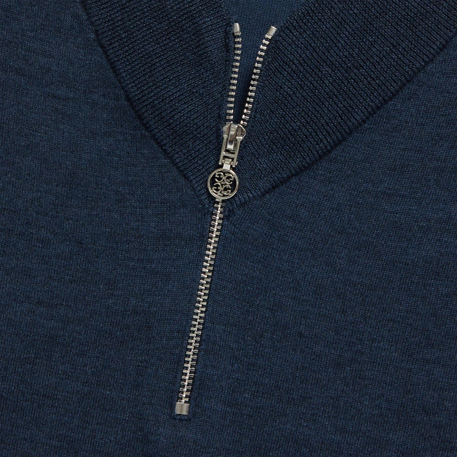 G/FORE V Neck Merino Quarter Zip Knitted Sweater Ink 8 G/FORE V Neck Merino Quarter Zip Knitted Sweater Ink - Image 6