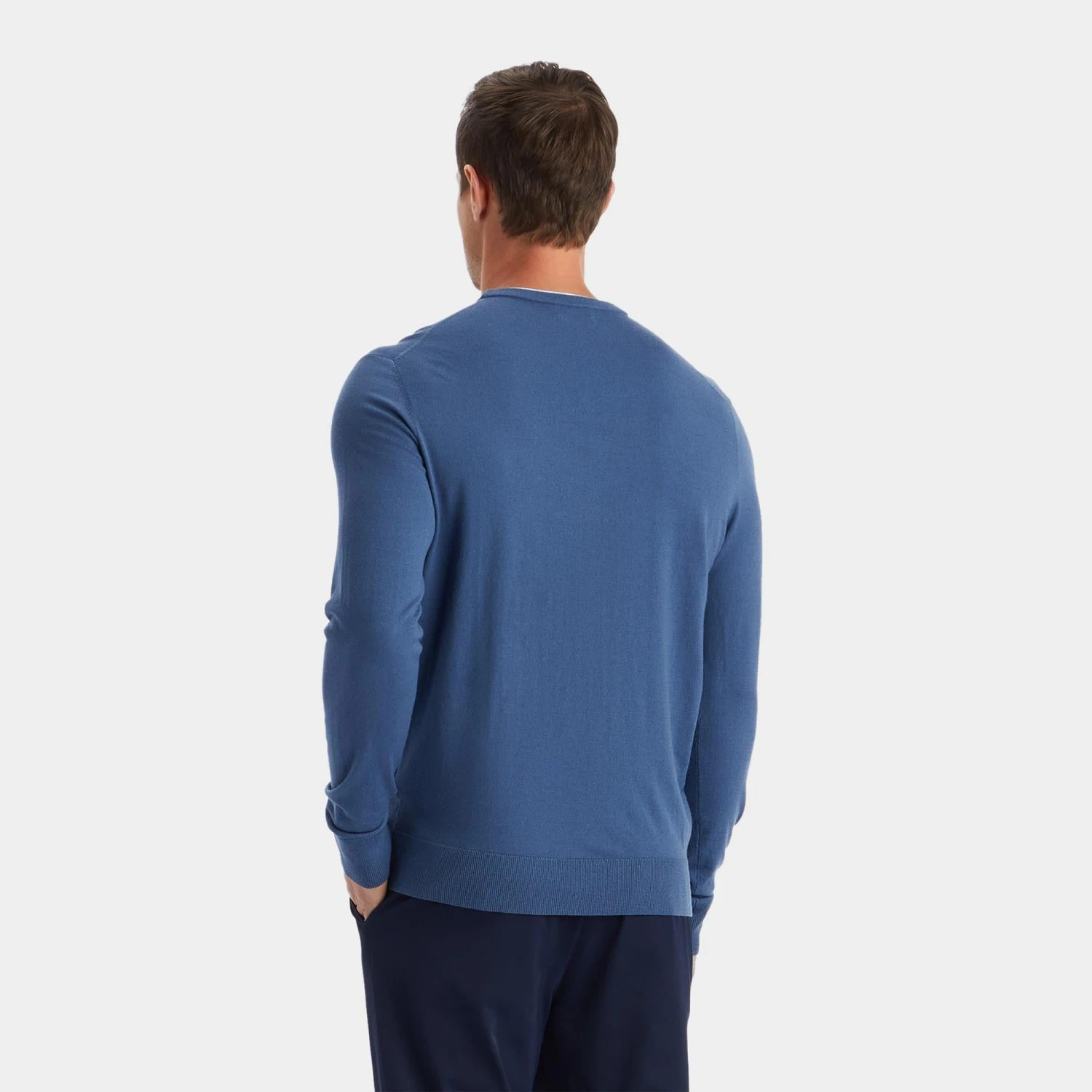 G/FORE Merino Wool Blend Crew Neck Knitted Sweater Slate 13 G/FORE Merino Wool Blend Crew Neck Knitted Sweater Slate - Image 11