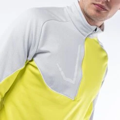 Galvin Green Daxton Insula Mens Golf Mid Layer Forged Sunny Lime/Cool Grey/White -Teepeg Store image408745737