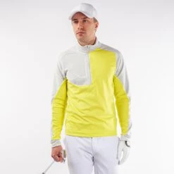 Galvin Green Daxton Insula Mens Golf Mid Layer Forged Sunny Lime/Cool Grey/White -Teepeg Store image408745750