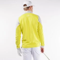 Galvin Green Daxton Insula Mens Golf Mid Layer Forged Sunny Lime/Cool Grey/White -Teepeg Store image408745772