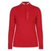 Rohnisch Knitted Half Zip Ladies Golf Sweater Flame Scarlet 1 Rohnisch Knitted Half Zip Ladies Golf Sweater Flame Scarlet -Teepeg Store image409219249