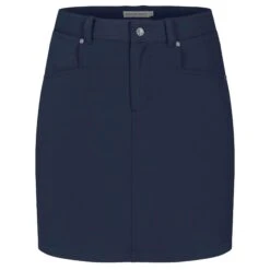 Rohnisch Chie Comfort Stretch Ladies Golf Skort Navy -Teepeg Store image409230038