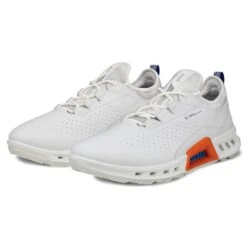 Ecco Biom C4 Gore-Tex Mens Golf Shoes White/Mazarine Blue -Teepeg Store image409593092
