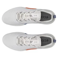 Ecco Biom C4 Gore-Tex Mens Golf Shoes White/Mazarine Blue -Teepeg Store image409593096