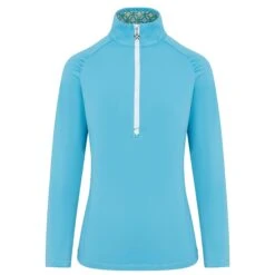 Swing Out Sister Celeste Ladies Golf Mid Layer Dazzling Blue -Teepeg Store image410173392