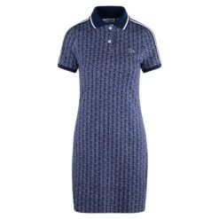 Ladies Lacoste Monogram Jacquard Dress Navy Blue/White -Teepeg Store image411094088 38575c4b b94f 41ae bccd f97adc4e4457
