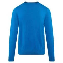 G/FORE Merino Wool Crew Neck Knitted Sweater Cerulean 39 G/FORE Merino Wool Crew Neck Knitted Sweater Cerulean -Teepeg Store image411441750