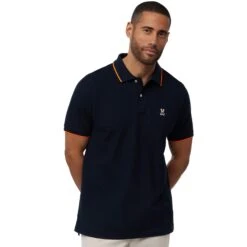Psycho Bunny Troy Pique Polo Navy -Teepeg Store image412411680