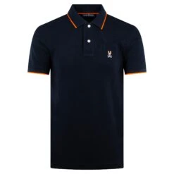 Psycho Bunny Troy Pique Polo Navy -Teepeg Store image412411694