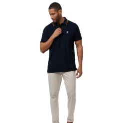 Psycho Bunny Troy Pique Polo Navy -Teepeg Store image412411705