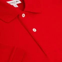 Mens Lacoste L1212 Classic Fit Polo Shirt Red -Teepeg Store image413532055