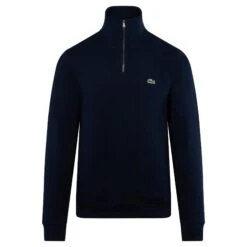 Lacoste Quarter Zip Stand Up Collar Cotton Sweatshirt Navy 20 Lacoste Quarter Zip Stand Up Collar Cotton Sweatshirt Navy -Teepeg Store image413536443