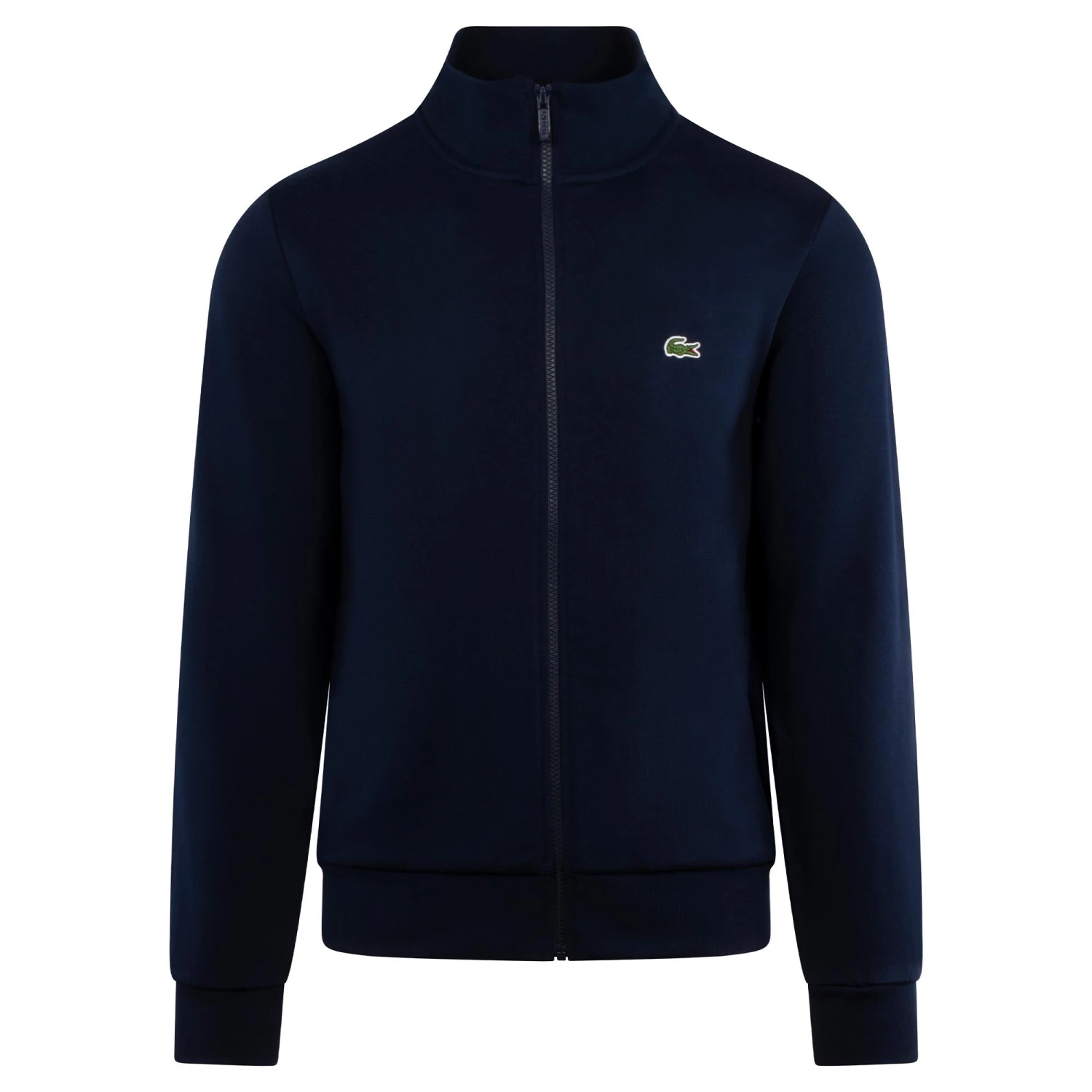 Lacoste Regular Fit Brushed Fleece Full Zip Sweatershirt Navy 5 Lacoste Regular Fit Brushed Fleece Full Zip Sweatershirt Navy - Image 3