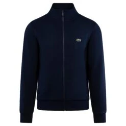 Lacoste Regular Fit Brushed Fleece Full Zip Sweatershirt Navy 17 Lacoste Regular Fit Brushed Fleece Full Zip Sweatershirt Navy -Teepeg Store image413537754