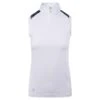 Daily Sports Daily Spsorts Andria Ladies Sleeveless Golf Polo Shirt White 1 Daily Sports Daily Spsorts Andria Ladies Sleeveless Golf Polo Shirt White -Teepeg Store image413646074