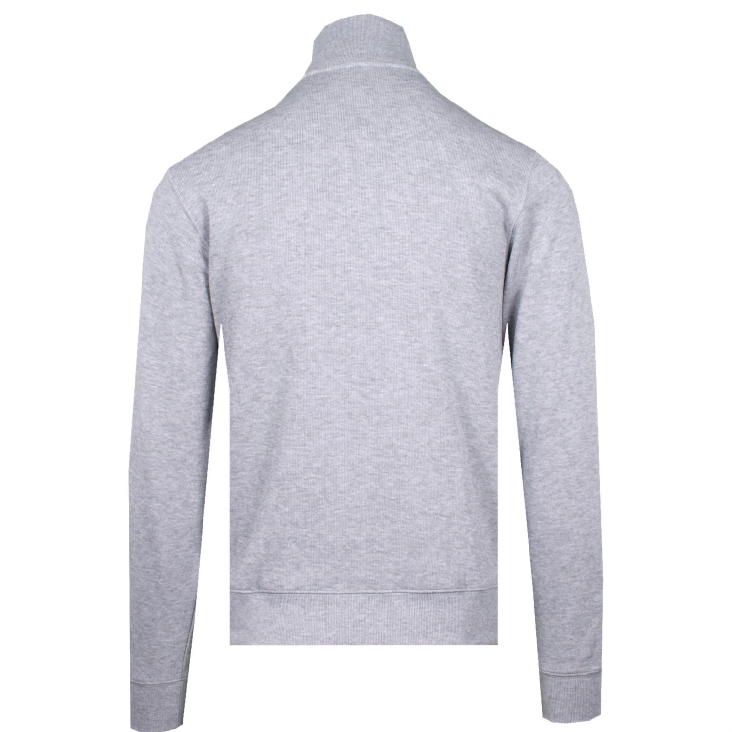 Lacoste Quarter Zip Stand Up Collar Cotton Sweatshirt Silver Chine 11 Lacoste Quarter Zip Stand Up Collar Cotton Sweatshirt Silver Chine - Image 9