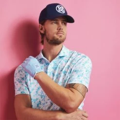 G/FORE Mapped Icon Camo Tech Jersey Polo Shirt Emerald -Teepeg Store image414390610