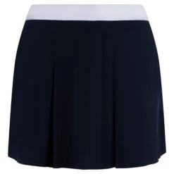 Ladies Puma Club Pleated Golf Skirt Navy/White -Teepeg Store image415464721