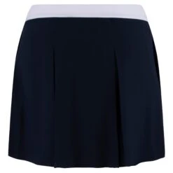 Ladies Puma Club Pleated Golf Skirt Navy/White -Teepeg Store image415464723