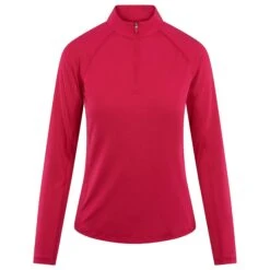 Ladies Puma You-V Solid 1/4 Zip Golf Light Mid Layer Rose 23 Ladies Puma You-V Solid 1/4 Zip Golf Light Mid Layer Rose -Teepeg Store image415467015