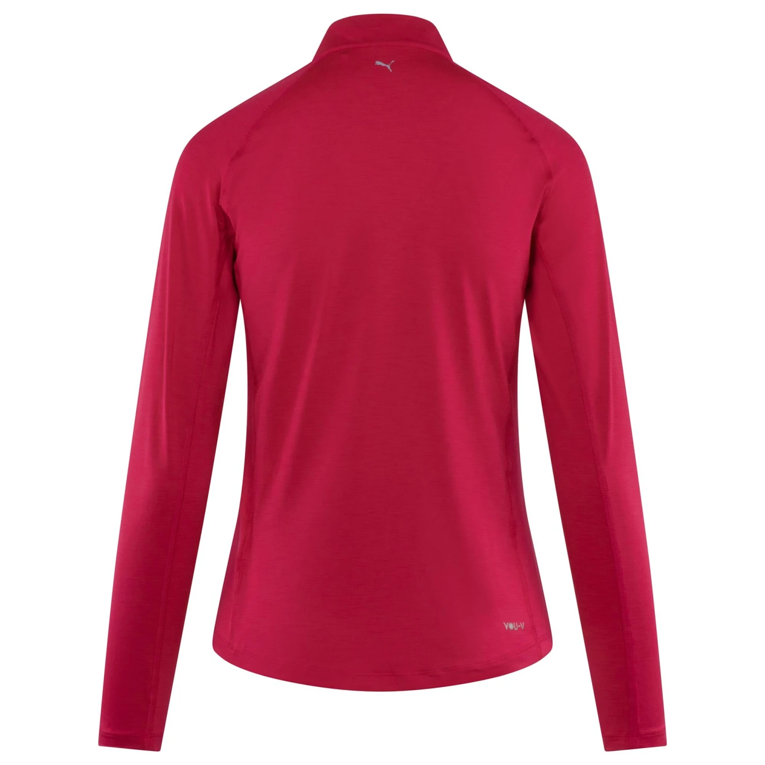 Ladies Puma You-V Solid 1/4 Zip Golf Light Mid Layer Rose 16 Ladies Puma You-V Solid 1/4 Zip Golf Light Mid Layer Rose - Image 14