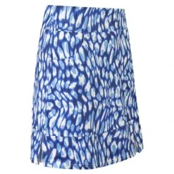 Pure Golf Alda Pull On Ladies Golf Skort Leopard Lake -Teepeg Store image417488476