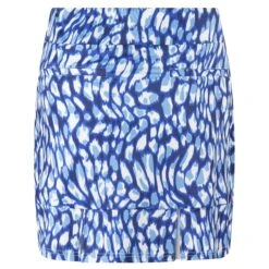 Pure Golf Alda Pull On Ladies Golf Skort Leopard Lake -Teepeg Store image417488499
