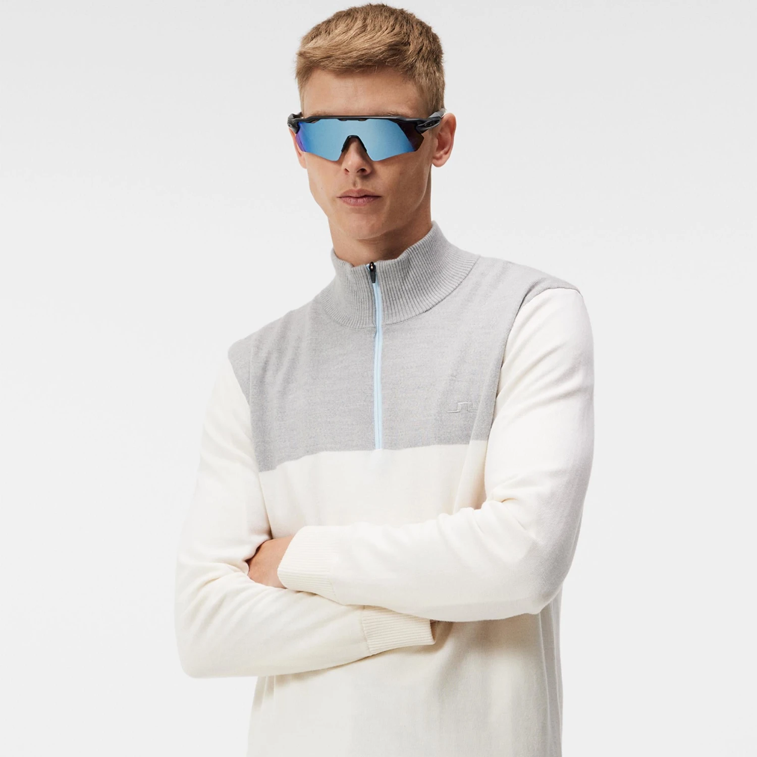 J.Lindeberg J Lindeberg Windbreaker Mens Golf Sweater White 8 J.Lindeberg J Lindeberg Windbreaker Mens Golf Sweater White - Image 6