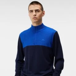 J.Lindeberg J Lindeberg Windbreaker Mens Golf Sweater Navy -Teepeg Store image420190041