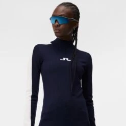 J.Lindeberg J Lindeberg Adeline Knitted Ladies Golf Navy 27 J.Lindeberg J Lindeberg Adeline Knitted Ladies Golf Navy -Teepeg Store image420271528