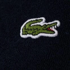 Ladies Lacoste Slim Fit Terry Towelling Polo Shirt Navy -Teepeg Store image420275013