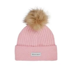 Rohnisch Pom Rib Ladies Golf Beanie Coral Blush
