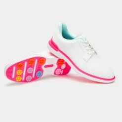 G/FORE Gallivan2r Side Stripe Kiltie Ladies Golf Shoes Snow/Multi 24 G/FORE Gallivan2r Side Stripe Kiltie Ladies Golf Shoes Snow/Multi -Teepeg Store image421324184