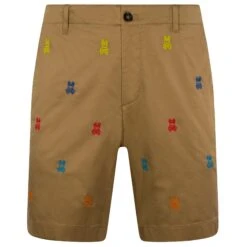 Psycho Bunny Bonham All Over Bunny Print Chino Shorts Canyon Khaki