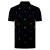 Psycho Bunny Bonham All Over Print Pique Polo Shirt Black 1 Psycho Bunny Bonham All Over Print Pique Polo Shirt Black -Teepeg Store image426233582