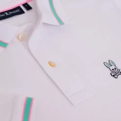 Psycho Bunny Irving Pique Polo Shirt White 24 Psycho Bunny Irving Pique Polo Shirt White -Teepeg Store image426234972